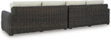 Signature Design by Ashley Kimora Right-Arm Facing Contemporary 4-Piece Outdoor Sectional with Cushion and 6 Throw - Photo 10