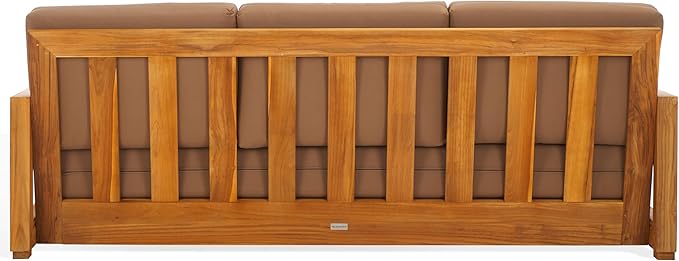 SAFAVIEH Outdoor Couture Collection Montford Grey 3-Seat Bench Cushion & Pillow Cover Set