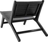 Eyely TAP2000C Virellan Mid-Century Modern Wood Armless Outdoor Lounge Chair, Contemporary, Bohemian, Coastal - Photo 5