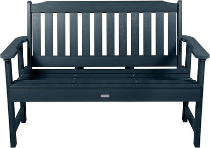 highwood Lehigh Garden Bench, 4 Feet, Federal Blue
