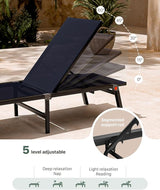Aluminum Chaise Foldable Patio Lounge Chair Outdoor - Photo 4