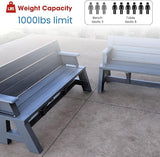 Convert-a-Bench Gen 1 2-in-1 Outdoor Convertible Bench to Picnic Table - Photo 6