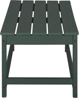WO Home Furniture Adirondack Chairs Table Set of 3 PCS Outdoor Folding Chairs Coffee Table Weather/UV Resistant for Lawn - Photo 9