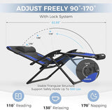 UDPATIO Oversized Zero Gravity Chair, Outdoor Full Padded Recliner - Photo 4