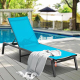VEVOR Chaise Lounge Chairs Outdoor, Aluminum Patio Lounge Chairs with Adjustable 5-Position - Photo 2