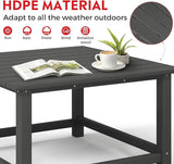 Costaelm Patio Conversation Table, Tatio Accent HDPE Outdoor Weather Resistant - Photo 6
