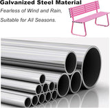 Outdoor Benches Weatherproof, Metal Bench Outdoor, Capable of Carrying 660 lbs, Suitable for Gardens, Parks, lawns - Photo 3