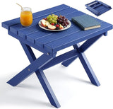 PASAMIC Folding Outdoor Side Table, Small Outdoor Table, Portable, No Assembly - Photo 1