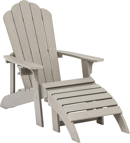 Blue Wave Ez-Care Tek-Wood™ Adirondack Chair - Slate Grey