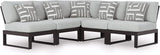 Signature Design by Ashley Beachloft Symmetrical Casual 5-Piece Outdoor Sectional with Cushion and 5 Throw Pillows - Photo 1
