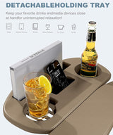 Adirondack Chair Set of 8, HDPE Folding Adirondack Chair with Multifunctional Cup Holder - Photo 8