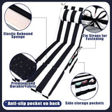 RattanView 2 Pcs Outdoor Chaise Lounge Cushion with Pillow and Side Pockets Waterproof Lounge Chair Cushions for - Photo 4