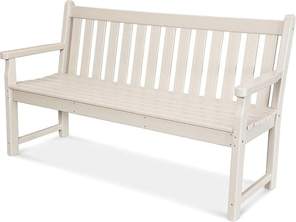 POLYWOOD TGB60SA Traditional Garden 60" Bench, Sand