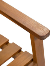 Greemotion Borkum 4-Feet Eucalyptus Solid Wood Outdoor Bench, Garden Chair for Patio Backyard Porch, Natural - Photo 8
