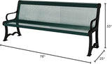 COATEDOUTDOORFURNITURE Heavy-Duty Outdoor Bench Thermoplastic Coated, Expanded Metal, Commercial-Grade Garden Bench - Photo 2