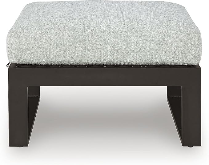 Signature Design by Ashley Beachloft Casual Nuvella Weather Resistant Fabric Square Outdoor Ottoman with Cushion - Photo 7