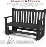 Stoog Outdoor Glider, All-Weather HIPS 2 Person Patio Glider Bench with 800 lbs Weight Capacity, Never Fade or Rot - Photo 4