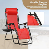 Athena Collection Zero Gravity Outdoor Lounge Chairs Set of 2 - Photo 7