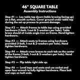 COATEDOUTDOORFURNITURE Heavy-Duty Portable Outdoor Picnic Table with Umbrella Hole - Photo 8