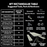 COATEDOUTDOORFURNITURE Heavy-Duty Portable Outdoor Picnic Table - Photo 8