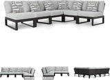 Signature Design by Ashley Beachloft Right-Arm Facing Casual 6-Piece Outdoor Sectional with Cushion and 6 Throw Pillows - Photo 6