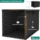 YITAHOME XL 150 Gallon Large Deck Box, Outdoor Storage for Patio Furniture Cushions, Garden Tools, Waterproof - Photo 3
