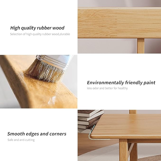 Outdoor indoor Bench, 39.3 Patio Garden and balcony Wooden Bench - Photo 4