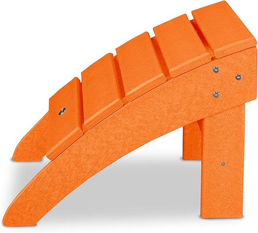 POLYWOOD® Palm Coast Ottoman, Tangerine