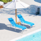 EROMMY Patio Chaise Lounge Chair, Set of 2 Outdoor Lounge Chairs with Adjustable Backrest - Photo 7