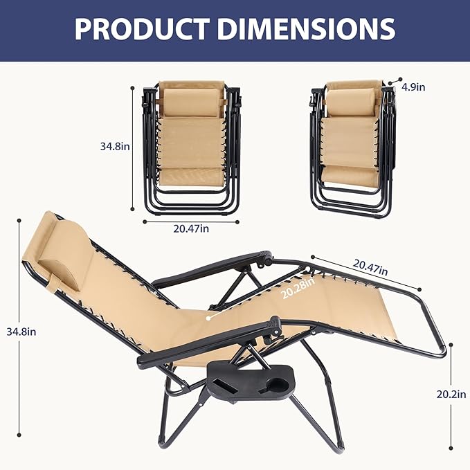 Sweetcrispy Zero Gravity Chairs - Photo 2