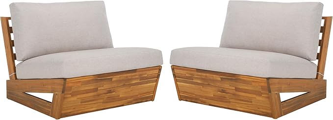 SAFAVIEH Outdoor Patio Furniture Collection – Dune Lounge Chair Set of 2 - Photo 1