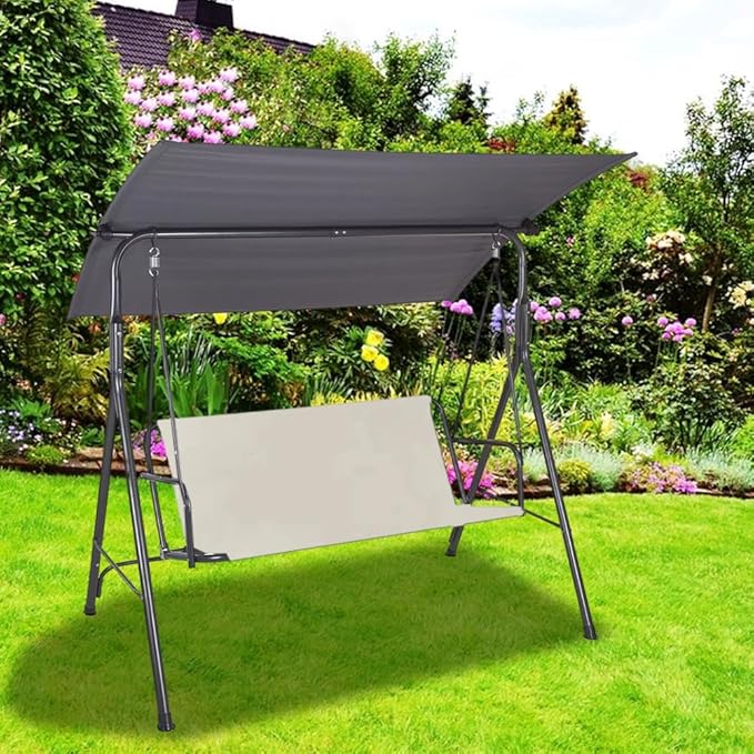 GORGECRAFT Swing Seat Cover 58"x20"x20" Patio Porch Swing Seat Cover Replacement 600D Thickened Oxford Cloth Swings - Photo 6