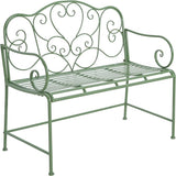 Outdoor Garden Bench, Green - Photo 4