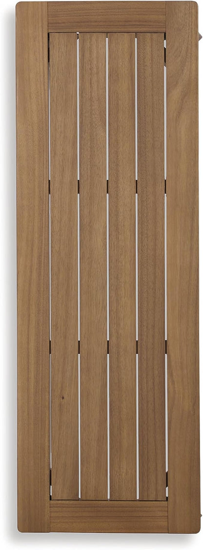 Signature Design by Ashley Janiyah Casual Outdoor Dining Bench, Light Brown