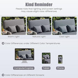 LDAILY Moccha Outdoor Daybed, Wicker Loveseat Sofa Set with 4-Postion Adjustable Backrest, Storage Ottoman, Cushions - Photo 7