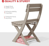 Costaelm Outdoor Patio Modern Folding Dining Chair - Photo 4