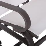 Outsunny Outdoor Glider Chair, Gliders for Outside Patio with Smooth Gliding Mechanism and Lightweight Construction for - Photo 8