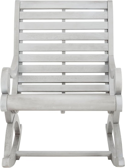 Safavieh PAT7016A Outdoor Collection Sonora Ash Grey Rocking Chair