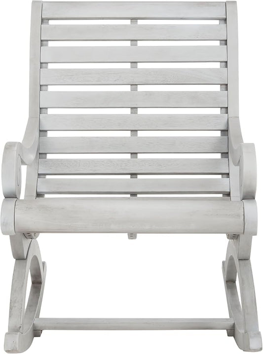 Safavieh PAT7016A Outdoor Collection Sonora Ash Grey Rocking Chair