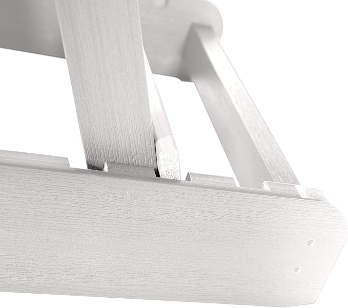 highwood Hamilton Made in the USA Folding and Reclining Adirondack Chair, Adult Size, White