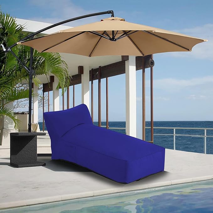 Outdoor Chaise Lounge Chair, Sunbed UV Resistant Sofa Couch Patio Furniture Waterproof Outside Sunlounge Reclining - Photo 1