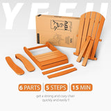 YEFU Adirondack Chairs Set of 2 Plastic Weather Resistant, Outdoor Chairs 5 Steps Easy Installation, Like Real Wood - Photo 8