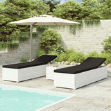 Cushioned Chaise Lounge Set, Chairs for Outside Patio, Adjustable Lounge Chairs, Outdoor Pool Chaise Lounge Chairs - Photo 1