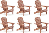 Wooden Folding Adirondack Chair Set of 6 - Photo 1