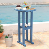 Sundale Outdoor 39 Inches Height Adirondack Bar Table, Patio HDPE Pub Height Round - Photo 2