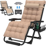 ZENPETIO 29In XL Zero Gravity Chair w/Cushion, Zero Gravity Recliner Lounge Chair for Indoor and Outdoor - Photo 1