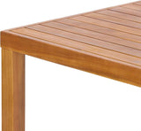 Christopher Knight Home Balew Acacia Wood Outdoor Bar Table, Wooden Patio Bar Height Table - Photo 8