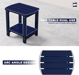 Adirondack Side Table, Double Outdoor Side Tables 18" Solid End Tables - Photo 6