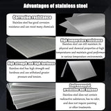 304 Stainless Steel Outdoor Garden Bench Metal Bench for Patio Park Commercial Use 660 Lbs Load-Bearing - Photo 5
