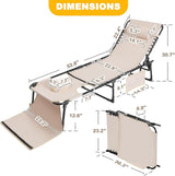 NUU GARDEN Outdoor Foldable Chaise Lounge Chairs - Photo 3
